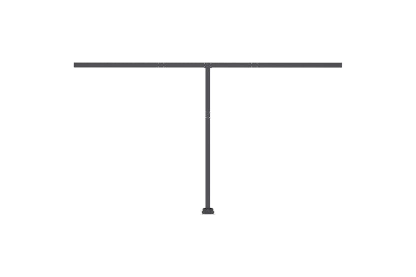 vidaXL 3069821 Manual Retractable Awning With Led 400x350cm Blue And White vidaXL 3069821 Manual Retractable Awning With Led 400x350cm Blue And White