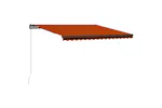 Vidaxl Manual Retractable Awning 400x300 Cm Orange And Brown Vidaxl Manual Retractable Awning 400x300 Cm Orange And Brown