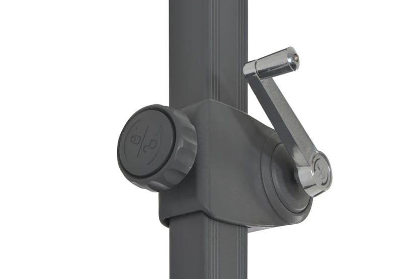 vidaXL 46988 Cantilever Umbrella With Aluminium Pole Black 300cm vidaXL 46988 Cantilever Umbrella With Aluminium Pole Black 300cm