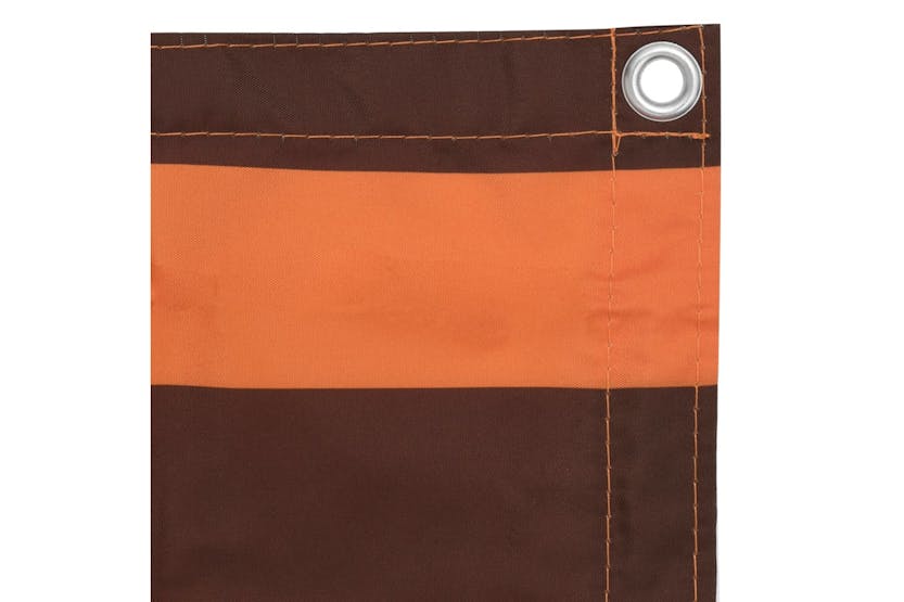 vidaXL 134933 Balcony Screen Orange And Brown 120x400cm Oxford Fabric vidaXL 134933 Balcony Screen Orange And Brown 120x400cm Oxford Fabric