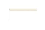 vidaXL 3069042 Manual Retractable Awning With Led 600x350cm Cream vidaXL 3069042 Manual Retractable Awning With Led 600x350cm Cream