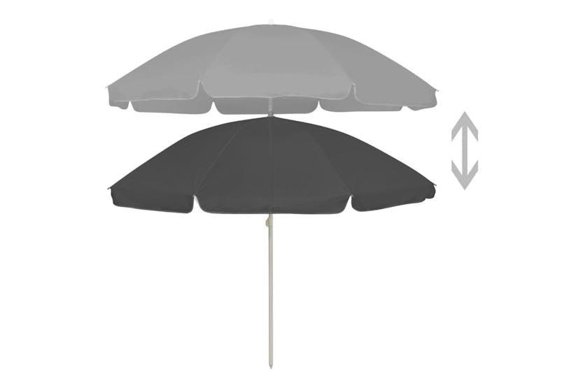 vidaXL 314706 Beach Umbrella Anthracite 240cm vidaXL 314706 Beach Umbrella Anthracite 240cm