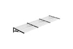 Vidaxl Door Canopy Black And Transparent 297.5x90 Cm Polycarbonate Vidaxl Door Canopy Black And Transparent 297.5x90 Cm Polycarbonate