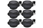 vidaXL 41180 Outdoor Solar Lamp Set 6 Pcs Fence Light Gutter Light Black vidaXL 41180 Outdoor Solar Lamp Set 6 Pcs Fence Light Gutter Light Black