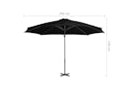 vidaXL 46988 Cantilever Umbrella With Aluminium Pole Black 300cm vidaXL 46988 Cantilever Umbrella With Aluminium Pole Black 300cm
