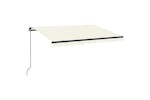 vidaXL 3069077 Manual Retractable Awning 350x250cm Cream vidaXL 3069077 Manual Retractable Awning 350x250cm Cream