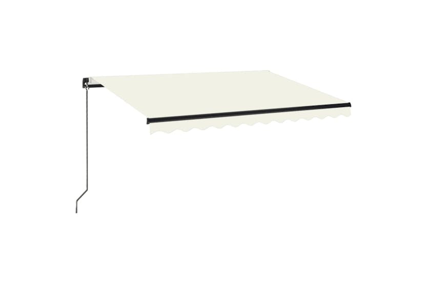vidaXL 3069077 Manual Retractable Awning 350x250cm Cream vidaXL 3069077 Manual Retractable Awning 350x250cm Cream