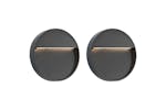 vidaXL 45658 Outdoor Led Wall Lights 2 Pcs 3 W Black Round vidaXL 45658 Outdoor Led Wall Lights 2 Pcs 3 W Black Round