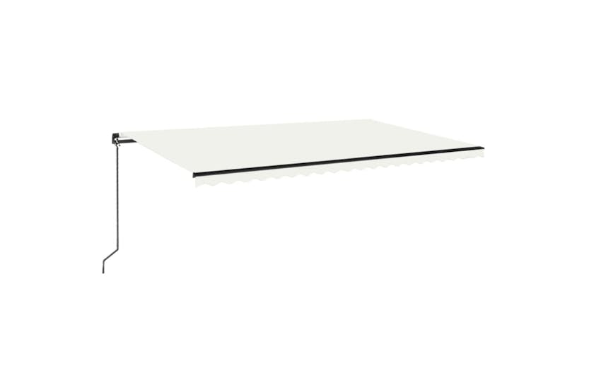 vidaXL 3069217 Manual Retractable Awning 500x350cm Cream vidaXL 3069217 Manual Retractable Awning 500x350cm Cream