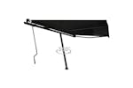 vidaXL 3069759 Freestanding Manual Retractable Awning 450x300cm Anthracite vidaXL 3069759 Freestanding Manual Retractable Awning 450x300cm Anthracite