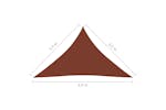 vidaXL 135395 Sunshade Sail Oxford Fabric Triangular 3.5x3.5x4.9 M Terracotta vidaXL 135395 Sunshade Sail Oxford Fabric Triangular 3.5x3.5x4.9 M Terracotta