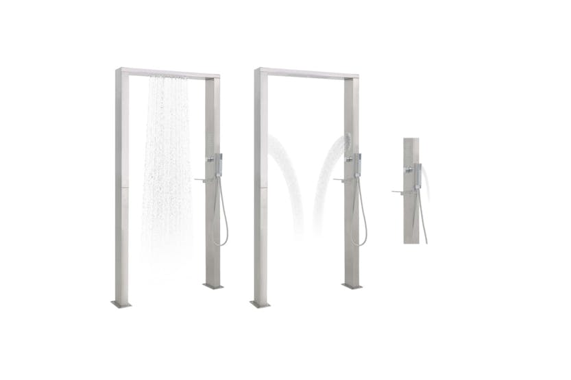 vidaXL 48201 Outdoor Shower Stainless Steel Double Jets vidaXL 48201 Outdoor Shower Stainless Steel Double Jets