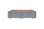 vidaXL 46461 Spa Step Grey Poly Rattan 92x45x25cm vidaXL 46461 Spa Step Grey Poly Rattan 92x45x25cm