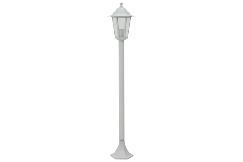vidaXL 44215 Garden Post Lights 6 Pcs E27 110cm Aluminium White vidaXL 44215 Garden Post Lights 6 Pcs E27 110cm Aluminium White