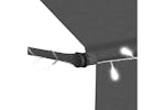 vidaXL 145863 Manual Retractable Awning With Led 150cm Anthracite vidaXL 145863 Manual Retractable Awning With Led 150cm Anthracite
