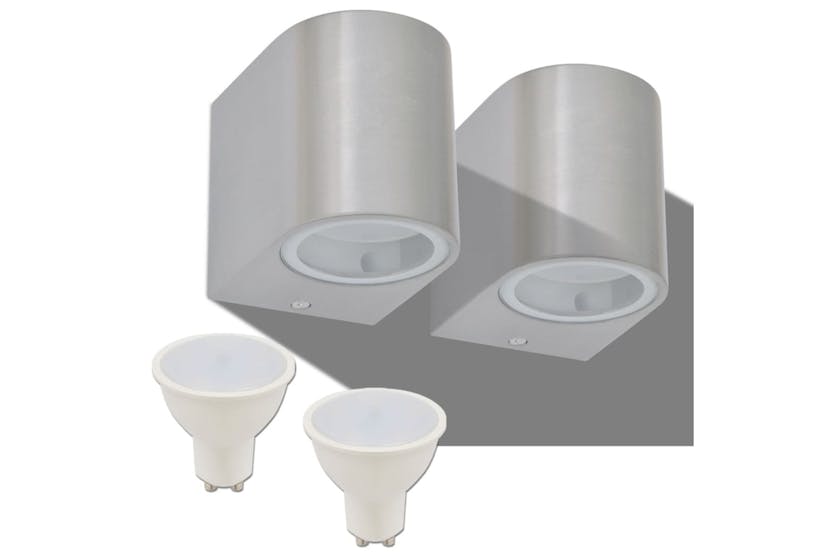 vidaXL 42410 Outdoor Led Wall Lights 2 Pcs Round Downwards vidaXL 42410 Outdoor Led Wall Lights 2 Pcs Round Downwards