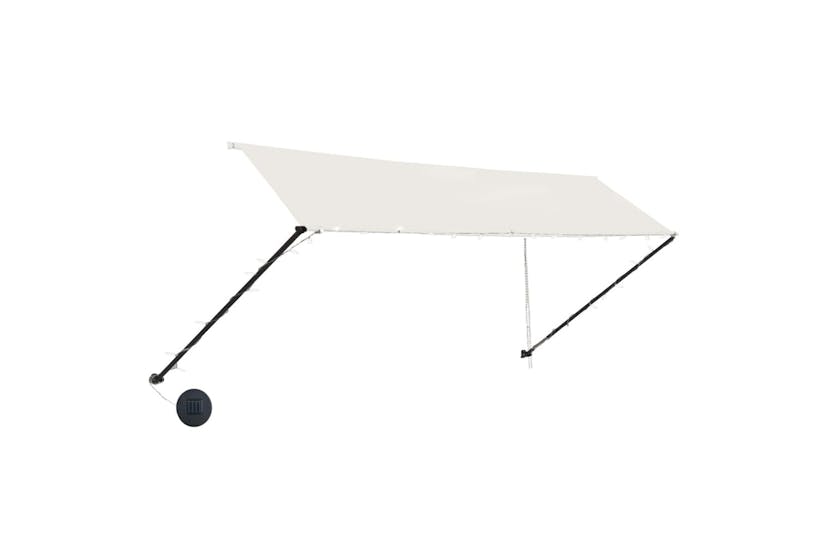 vidaXL 145926 Retractable Awning With Led 350x150cm Cream vidaXL 145926 Retractable Awning With Led 350x150cm Cream