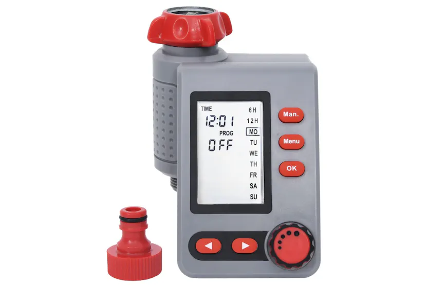 vidaXL 147884 Garden Digital Water Timer With Single Outlet vidaXL 147884 Garden Digital Water Timer With Single Outlet