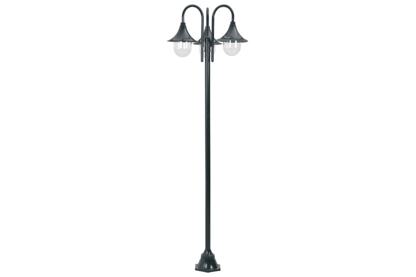 vidaXL 44216 Garden Post Light E27 220cm Aluminium 3-lantern Dark Green vidaXL 44216 Garden Post Light E27 220cm Aluminium 3-lantern Dark Green