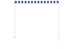 vidaXL 145889 Retractable Awning 100x150cm Blue And White vidaXL 145889 Retractable Awning 100x150cm Blue And White