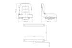 vidaXL 142320 Forklift & Tractor Seat With Suspension And Adjustable Backrest vidaXL 142320 Forklift & Tractor Seat With Suspension And Adjustable Backrest
