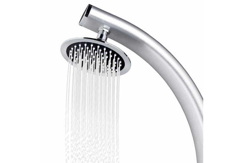 vidaXL 3070796 Garden Shower With Grey Base 220cm Aluminium vidaXL 3070796 Garden Shower With Grey Base 220cm Aluminium