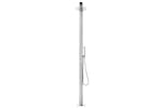 vidaXL 3070794 Garden Shower With Grey Base 230cm Stainless Steel vidaXL 3070794 Garden Shower With Grey Base 230cm Stainless Steel