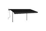 vidaXL 3070139 Manual Retractable Awning With Posts 4x3 M Anthracite vidaXL 3070139 Manual Retractable Awning With Posts 4x3 M Anthracite