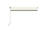 vidaXL 3069077 Manual Retractable Awning 350x250cm Cream vidaXL 3069077 Manual Retractable Awning 350x250cm Cream