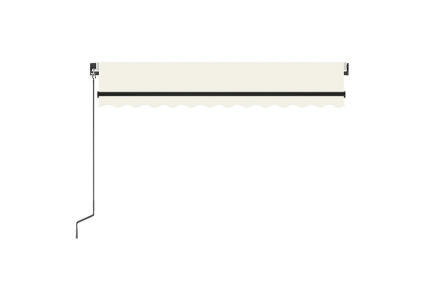 vidaXL 3069077 Manual Retractable Awning 350x250cm Cream vidaXL 3069077 Manual Retractable Awning 350x250cm Cream