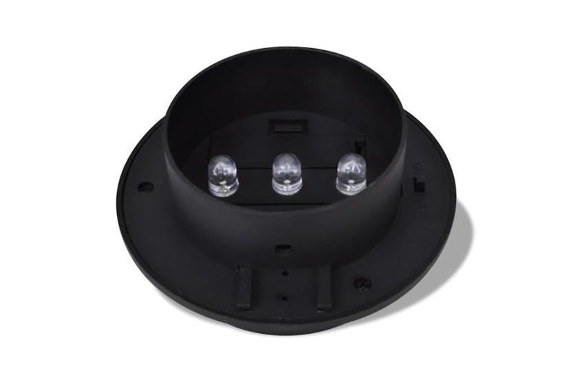 vidaXL 41180 Outdoor Solar Lamp Set 6 Pcs Fence Light Gutter Light Black vidaXL 41180 Outdoor Solar Lamp Set 6 Pcs Fence Light Gutter Light Black