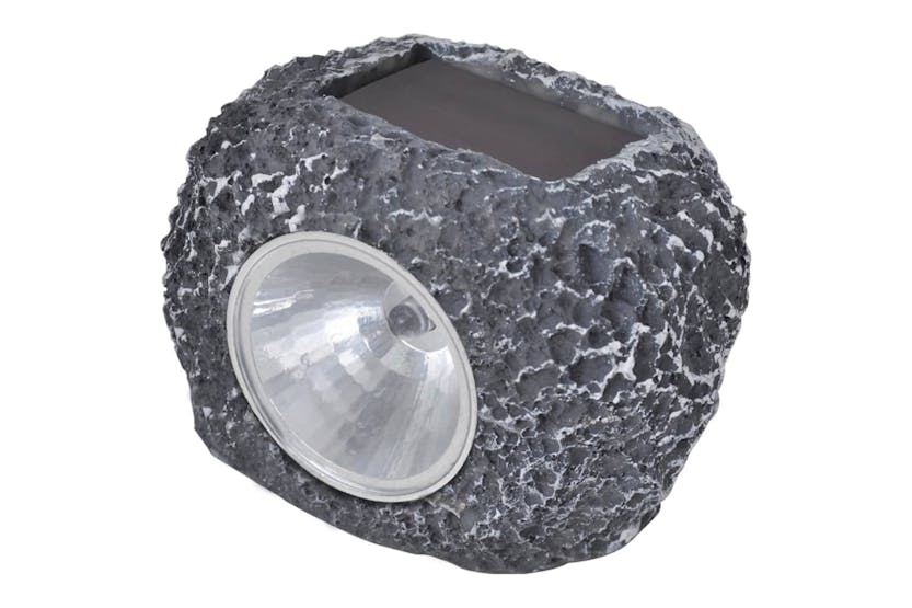 Vidaxl Outdoor Solar Powered Led Spotlight Stone Shape 12 Pcs Vidaxl Outdoor Solar Powered Led Spotlight Stone Shape 12 Pcs