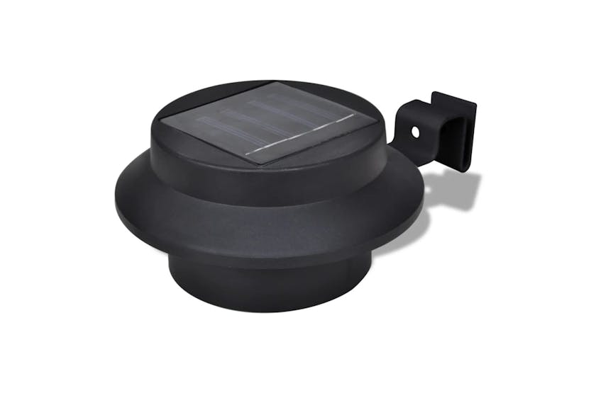 vidaXL 41180 Outdoor Solar Lamp Set 6 Pcs Fence Light Gutter Light Black vidaXL 41180 Outdoor Solar Lamp Set 6 Pcs Fence Light Gutter Light Black
