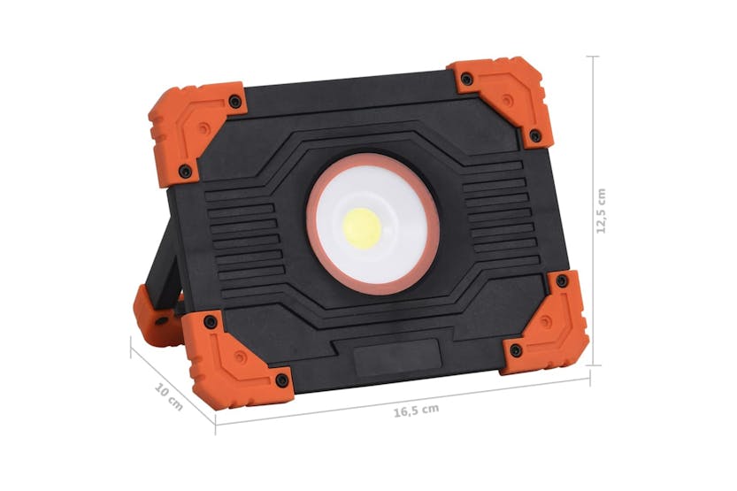 Vidaxl Portable Led Spotlight Abs 10 W Cold White Vidaxl Portable Led Spotlight Abs 10 W Cold White