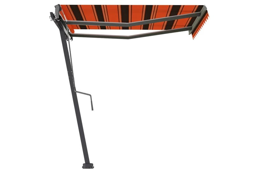 vidaXL 3069700 Freestanding Manual Retractable Awning 300x250cm Orange/brown vidaXL 3069700 Freestanding Manual Retractable Awning 300x250cm Orange/brown