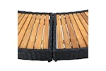 vidaXL 316651 Spa Surround Black Poly Rattan And Solid Acacia Wood vidaXL 316651 Spa Surround Black Poly Rattan And Solid Acacia Wood