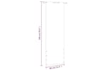 vidaXL 148508 Balcony Screen Cream 80x240cm Oxford Fabric vidaXL 148508 Balcony Screen Cream 80x240cm Oxford Fabric