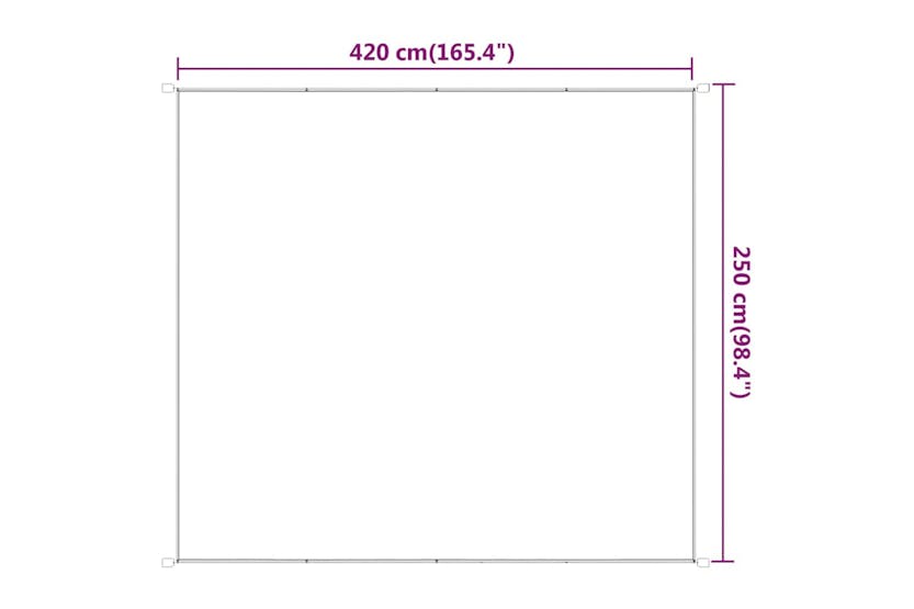 vidaXL 148236 Vertical Awning Anthracite 250x420cm Oxford Fabric vidaXL 148236 Vertical Awning Anthracite 250x420cm Oxford Fabric