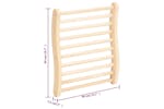 vidaXL 51691 S-shape Sauna Backrest Solid Wood Pine vidaXL 51691 S-shape Sauna Backrest Solid Wood Pine