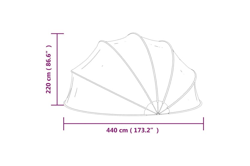 vidaXL 92299 Pool Dome 440x220cm vidaXL 92299 Pool Dome 440x220cm