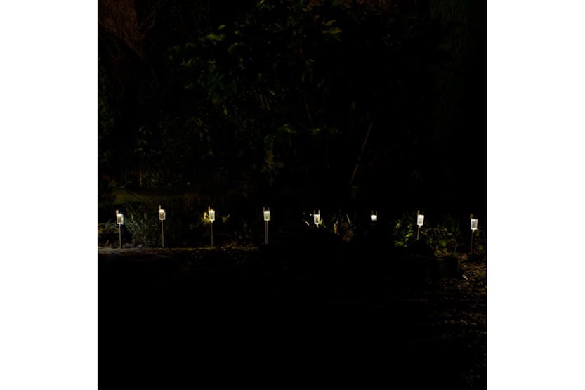 Luxform 409922 Solar Post Lights Siena 8 Pcs Silver 46846 Luxform 409922 Solar Post Lights Siena 8 Pcs Silver 46846