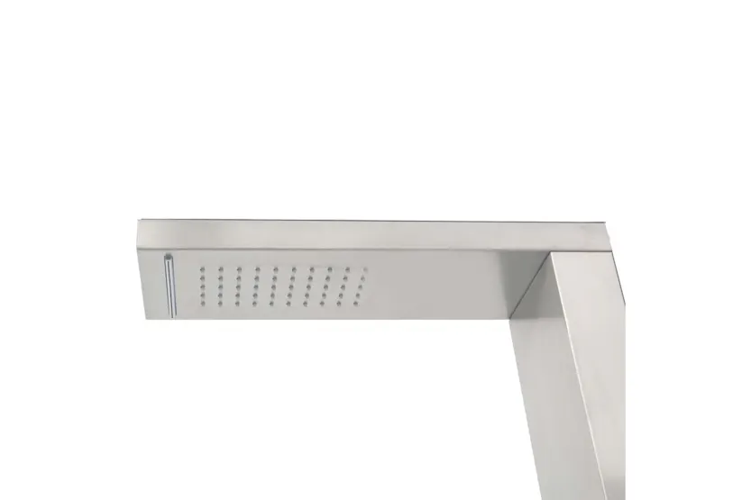 vidaXL 3051290 Outdoor Shower With Tray Wpc Stainless Steel vidaXL 3051290 Outdoor Shower With Tray Wpc Stainless Steel