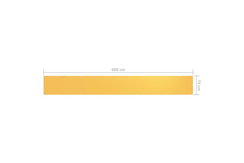 vidaXL 135023 Balcony Screen Yellow 75x600cm Oxford Fabric vidaXL 135023 Balcony Screen Yellow 75x600cm Oxford Fabric