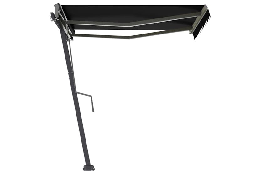 vidaXL 3069719 Freestanding Manual Retractable Awning 350x250cm Anthracite vidaXL 3069719 Freestanding Manual Retractable Awning 350x250cm Anthracite