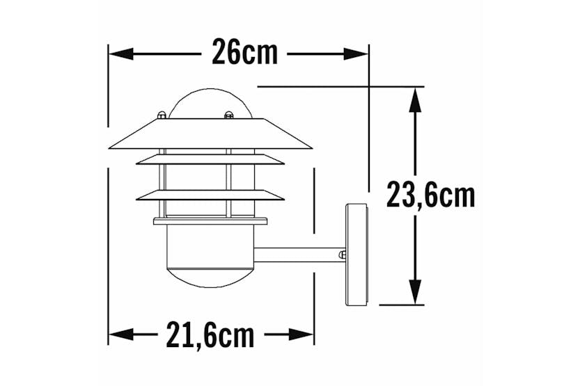 Konstsmide 434061 Wall Light Modena Black Paint Konstsmide 434061 Wall Light Modena Black Paint