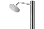 vidaXL 3070788 Garden Shower With Brown Base 220cm Stainless Steel vidaXL 3070788 Garden Shower With Brown Base 220cm Stainless Steel