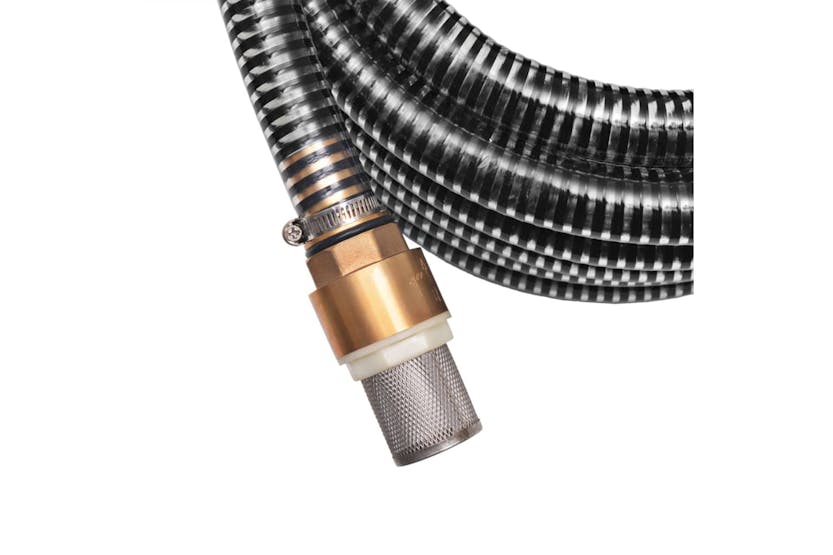 vidaXL 142891 Suction Hose With Brass Connectors 10 M 25mm Black vidaXL 142891 Suction Hose With Brass Connectors 10 M 25mm Black