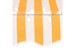vidaXL 145856 Manual Retractable Awning With Led 150cm White And Orange vidaXL 145856 Manual Retractable Awning With Led 150cm White And Orange