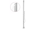 vidaXL 3070785 Garden Shower With Grey Base 225cm Stainless Steel vidaXL 3070785 Garden Shower With Grey Base 225cm Stainless Steel