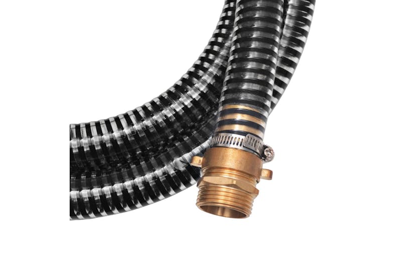 vidaXL 142891 Suction Hose With Brass Connectors 10 M 25mm Black vidaXL 142891 Suction Hose With Brass Connectors 10 M 25mm Black